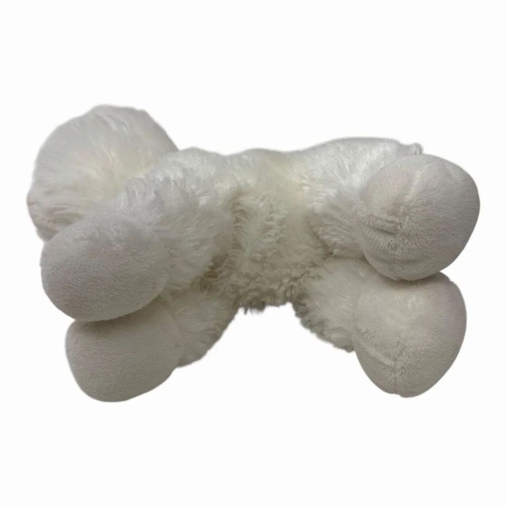 Aurora Flopsies White Kitty Cat‎ Plush with Blue Eyes 7